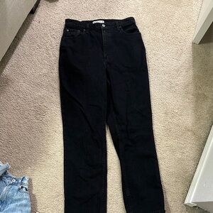 Abercrombie & Fitch Black Straight Leg Jeans
